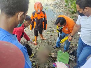 Mayat Balita Ditemukan di Sungai Ngotok Jombang, Kepalanya Terbenam Lumpur