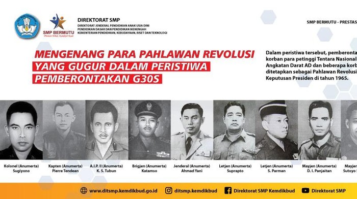 Pengertian Pahlawan Revolusi Indonesia: Sejarah dan Tokohnya