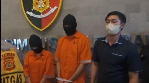 Sejoli pembuat video mesum berpakaian adat Bali ditangkap oleh Polda Bali.