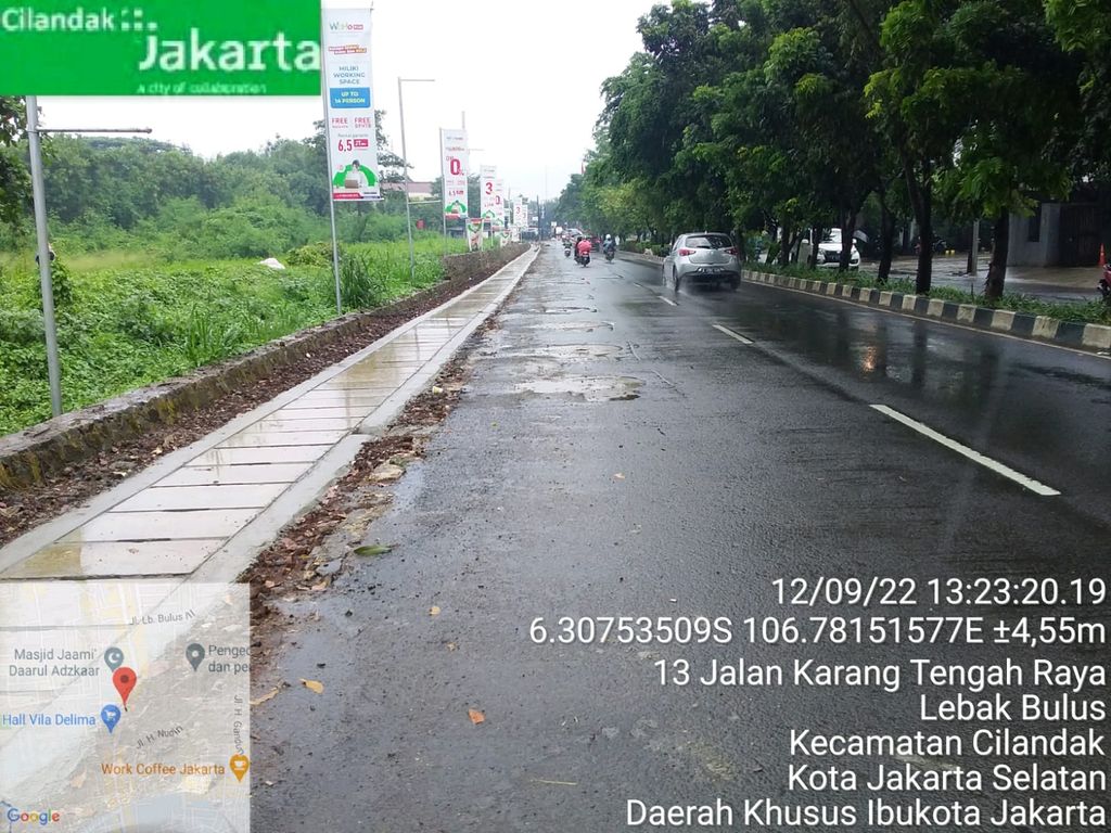 Sodetan di Jl Karang Tengah menuju Kali Grogol di Jaksel sudah selesai dibangun. (Dok Dinas SDA DKI dan Lurah Lebak Bulus Jaenudin)