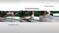 Banyak hal yang aku lakukan di rumah sepanjang tahun ini, salah satunya adalah yoga, tulis Sophia dalam salah satu unggahan foto pribadi di instagramnya (Foto: Instagram @sophia_latjuba88).