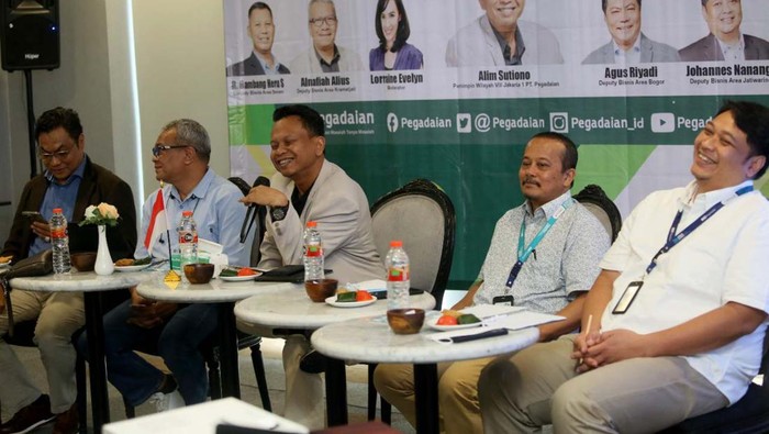 Terus Genjot Digitalisasi agar UMKM Naik Kelas PT. Pegadaian (Persero) Kanwil VIII Jakarta 1 menggelar Media Gathering bertema ‘Strategi Pengembangan UMKM Naik Kelas serta Digitalisasi Informasi bersama Kanwil VIII Jakarta 1’. Acara ini merupakan inisiatif dari PT Pegadaian Wilayah VIII Jakarta 1 dalam menyikapi perkembangan UMKM di Indonesia, serta digitalisasi informasi dan pencapaian Kanwil VIII dari awal tahun 2022 hingga sekarang.
