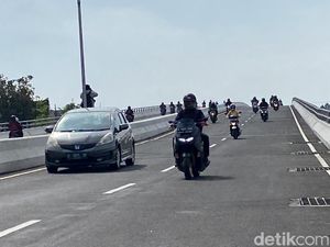 Hari Pertama Uji Coba Flyover Kopo Bandung, Lalin Lancar