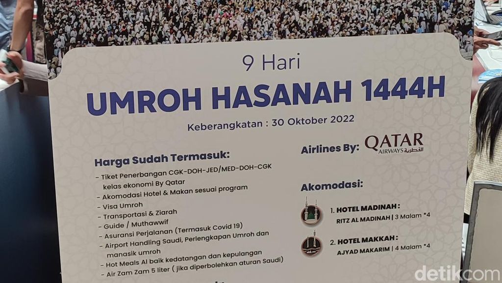 Biaya Umrah di Mega Travel Fair Kota Kasablanka, Rp 34-35,5 Juta per Jemaah