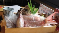 Sepertinya ini juga bagian dari hidangan sashimi, tapi daging ikan tidak dipotong-potong. Yang disajikan adalah ikan utuh mentah! Mau coba? Foto: allthatsinteresting.com