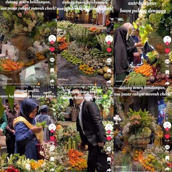 Acara pernikahan rasa pasar rakyat di Surabaya, viral di media sosial.
