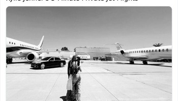 Kalau ini lebih ke pemborosan karena Kylie Jenner memakai pesawat pribadi hanya untuk penerbangan 3 menit. Foto: Bored Panda