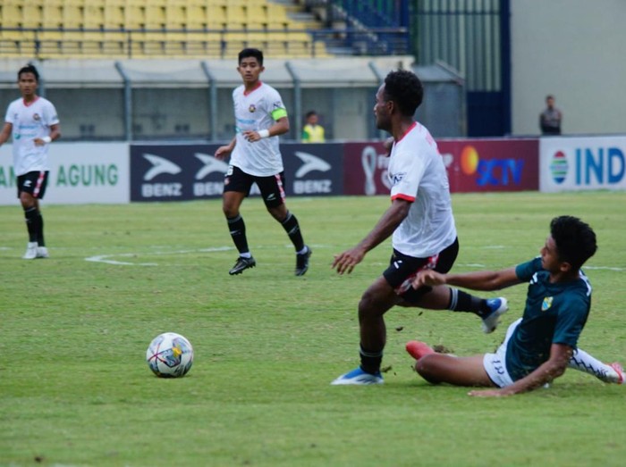 Laga PSKC Cimahi Vs Karo United di Stadion Si Jalak Harupat, Bandung. Foto Dokumen Karo United