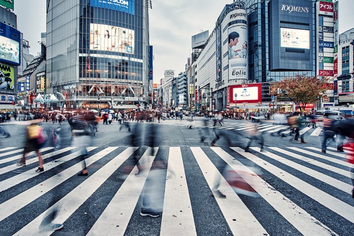 Ilustrasi Shibuya Tokyo Jepang