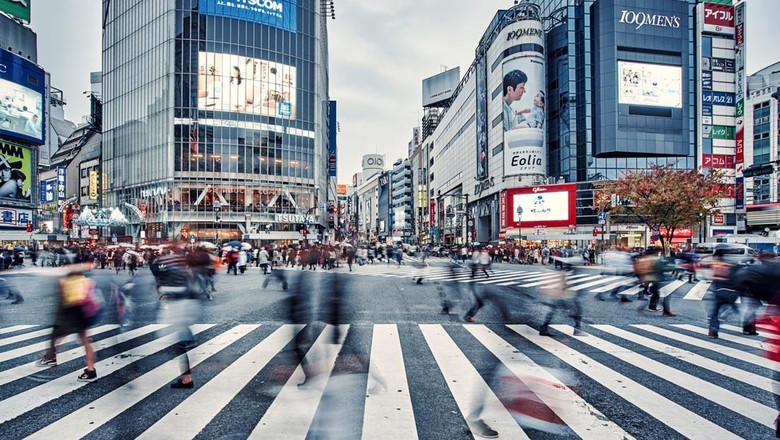 Ilustrasi Shibuya Tokyo Jepang Ilustrasi Shibuya Tokyo Jepang