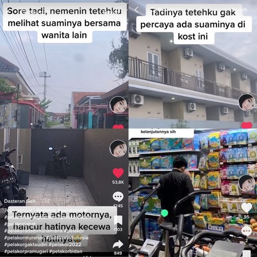 Kisah wanita yang memergoki suaminya bersama wanita lain.