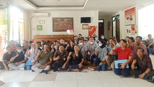 Mediasi antara perwakilan calon PMI, pihak Dinas Ketenagakerjaan dan ESDM Provinsi Bali, hingga tim Polda Bali di kantor Dinas Ketenagakerjaan dan ESDM Provinsi Bali, Jumat (23/9/2022).