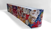 Penerbit asal Prancis itu mencetaknya sebanyak 50 eksemplar yang memiliki 21.450 halaman dari 102 volume manga One Piece yang pernah diterbitkan oleh Shueisha.  Foto: JBE Books/ Istimewa