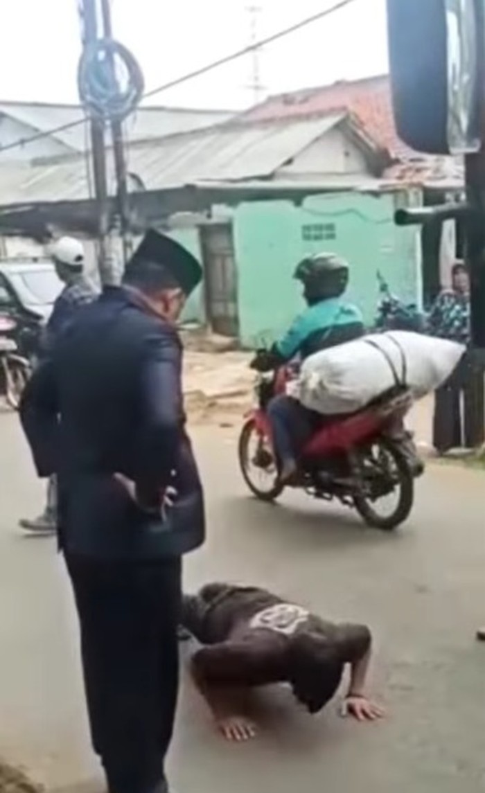 Pimpinan DPRD Depok sanksi dan suruh sopir truk push up