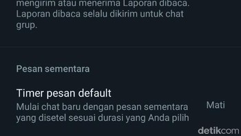 Tentunya cara ini baru bisa diimplementasikan jika WhatsApp yang Anda pakai sudah mendukung fitur menyembunyikan status online. Jika tidak, maka harap sabar menunggu caranya mudah, buka aplikasi WhatsApp lalu ketuk menu dengan ikon tiga titik vertikal di sudut kanan atas. Setelah itu pilih menu Settings atau Setelan lalu pilih menu Akun. Pilih opsi Privasi yang berada di posisi paling atas Foto: Virgina Maulita Putri/detikinet