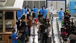 Suasana di Bandara Hong Kong Jelang Dihapusnya Aturan Karantina