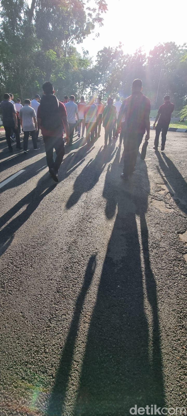 Wakil Presiden KH Ma'ruf Amin berolahraga pagi di Semarang, 23 September 2022. (Herianto Batubara/deitkcom)
