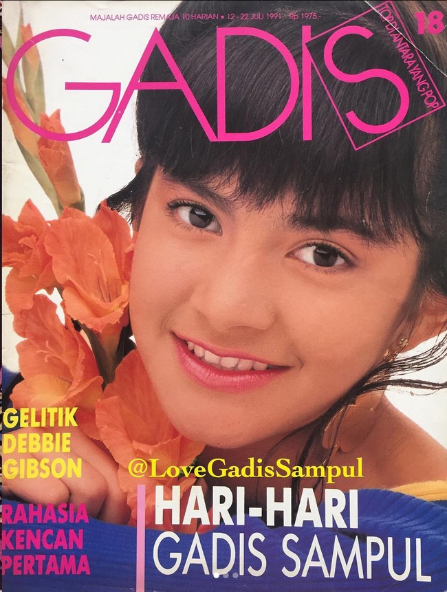 Cut Tary berusia 14 tahun saat jadi pemenang 2 Gadis Sampul 1991. Foto: Instagram/@love_gadissampul
