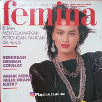 Kecantikan Sophia Latjuba saat muda, jadi model sampul majalah Femina pada 1989. Foto: Instagram/@majalahjadulku