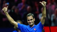 Federer didapuk sebagai salah satu petenis terhebat sepanjang masa setelah 24 tahun berkarier. Kini, Federer pamit. (Foto: Getty Images/Frey/TPN)