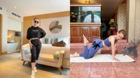 Capek sih tapi harus tetap kuat, yoga di sore hari, namaste, tulis Inul dalam salah satu unggahan foto pribadi di Instagramnya @inul.d. (Foto: Instagram @inul.d)
