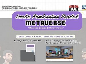 Kemdikbudristek Gelar Lomba Pembuatan Produk Metaverse, Cek Syaratnya