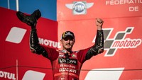 Miller kini menjadi rider keempat Ducati setelah Andrea Dovizioso, Casey Stoner, dan Loris Capirossi yang bisa berjaya di Motegi. Foto: Getty Images/Steve Wobser