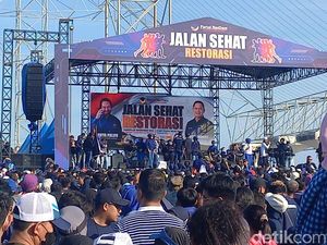 Petinggi NasDem Gelar Konsolidasi di Makassar, Gelar Jalan Sehat Bareng Kader