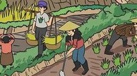 Selain itu, ada juga gambar yang menunjukkan aktivitas bertani warga. (Dok. Instagram Jokowi)