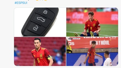 Meme Spanyol Keok dari Swiss, Xhaka Menang Banyak nih!