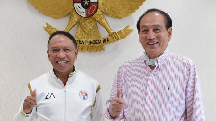 Menpora Zainudin Amali bertemu Ketua Umum PP BAVETI Theo L Sambuaga
