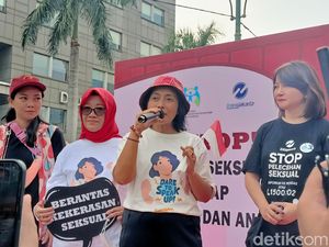 Jalan Sehat di HI, MenPPPA Ajak Masyarakat Berani Bicara Kekerasan Seksual