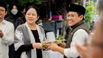 Momen Puan Maharani Ziarah dan Doa Bersama Cak Imin di Makam Taufiq Kiemas