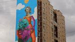 Penampakan Mural di Gedung-gedung Bertingkat Moskow, Keren Banget