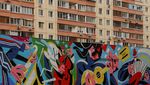 Penampakan Mural di Gedung-gedung Bertingkat Moskow, Keren Banget