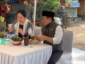Sinyal Kerja Sama Puan dan Cak Imin dari Warung Pecel