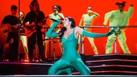 Dua Lipa tampil di Estadio Banorte, Mexico City, dalam salah satu gelaran turnya. (Foto: Getty Images/Medios y Media) 