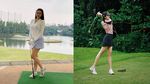 Adu Gaya Aura Kasih vs Anya Geraldine saat Main Golf