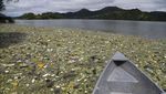 Penampakan Sampah Kotori Bendungan PLTA di El Salvador