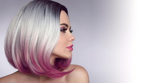 Ilustrasi rambut ombre