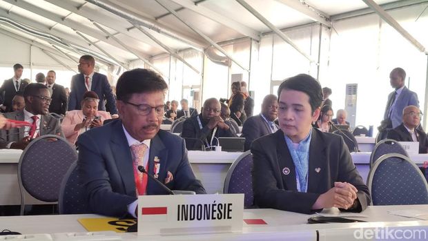 Menteri Komunikasi dan Informatika (Menkominfo) Johnny G Plate