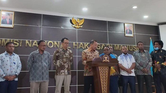 Komnas HAM menerima audiensi perwakilan DPR Papua (Anggi M/detikcom)