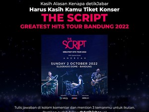 The Script Konser di Bandung, Simak Cara Dapat Tiket Gratisnya