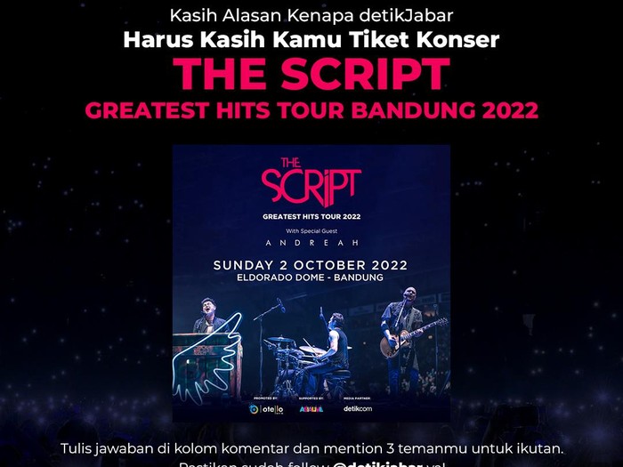 Konser The Script di Bandung.