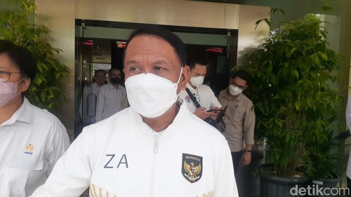 Menpora Zainudin Amali saat di UNNES, Semarang, Senin (26/9/2022).