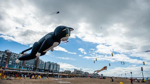 Festival Layang-layang Internasional tahunan ini diadakan kembali, kini di Scheveningen, Belanda.  