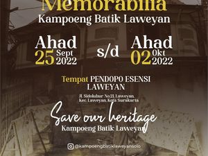 Pameran Memorabilia Laweyan Memajang Bukti Kejayaan Industri Batik Masa Lalu