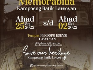 Pameran Memorabilia Laweyan Memajang Bukti Kejayaan Industri Batik Masa Lalu