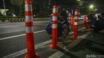 Jalur Sepeda Dipasang Stick Cone, Terlihat Lebih Baik?