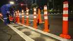 Jalur Sepeda Dipasang Stick Cone, Terlihat Lebih Baik?